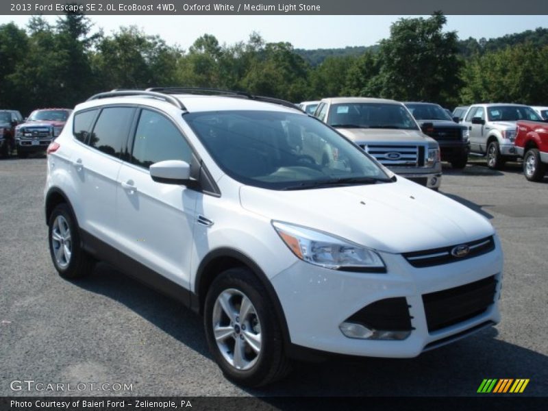 Oxford White / Medium Light Stone 2013 Ford Escape SE 2.0L EcoBoost 4WD