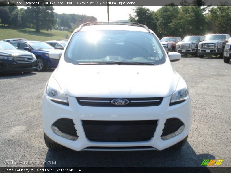Oxford White / Medium Light Stone 2013 Ford Escape SE 2.0L EcoBoost 4WD