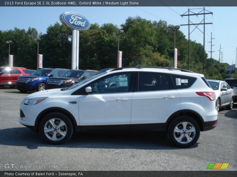 Oxford White / Medium Light Stone 2013 Ford Escape SE 2.0L EcoBoost 4WD