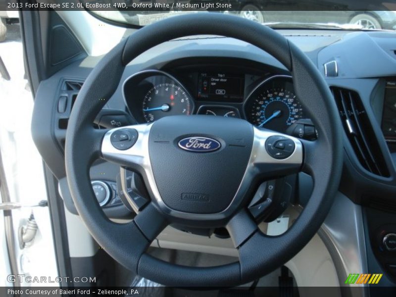 Oxford White / Medium Light Stone 2013 Ford Escape SE 2.0L EcoBoost 4WD