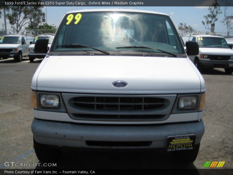 Oxford White / Medium Graphite 1999 Ford E Series Van E350 Super Duty Cargo