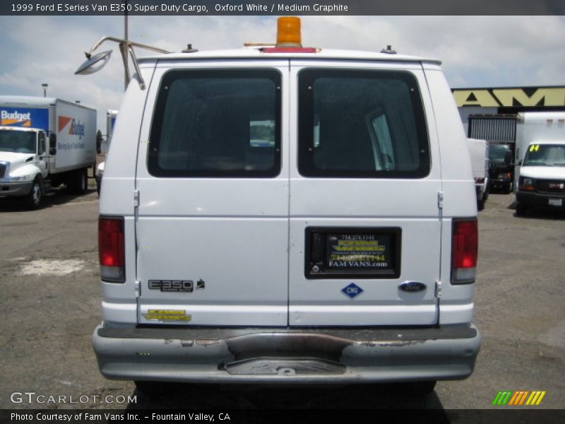 Oxford White / Medium Graphite 1999 Ford E Series Van E350 Super Duty Cargo