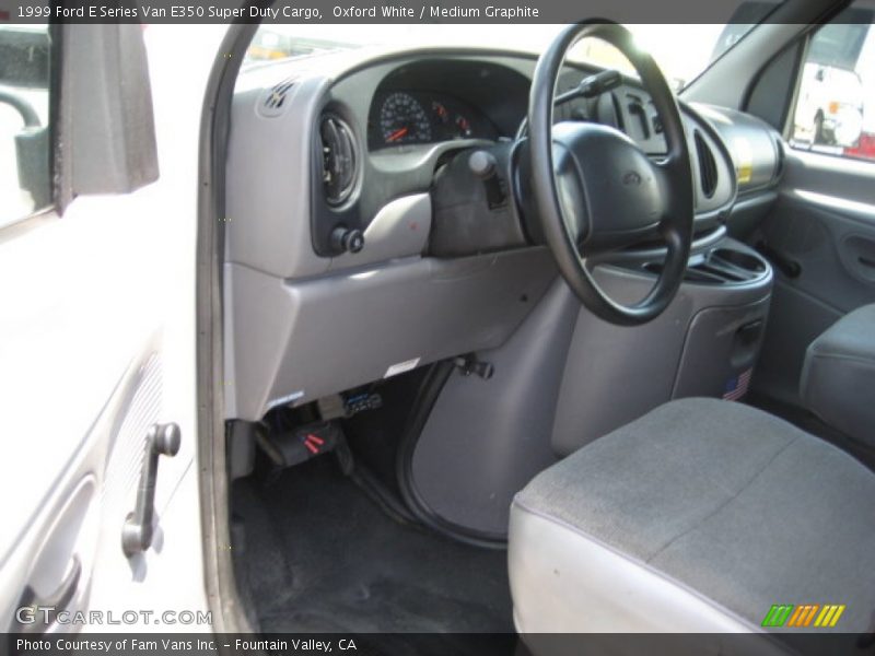 Oxford White / Medium Graphite 1999 Ford E Series Van E350 Super Duty Cargo
