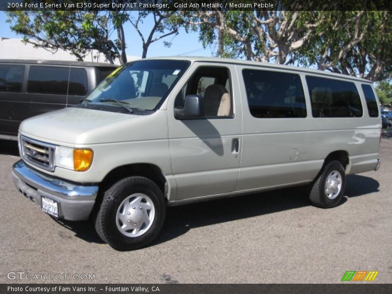 Gold Ash Metallic / Medium Pebble 2004 Ford E Series Van E350 Super Duty XLT Passenger