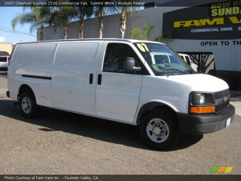 Summit White / Medium Pewter 2007 Chevrolet Express 2500 Commercial Van