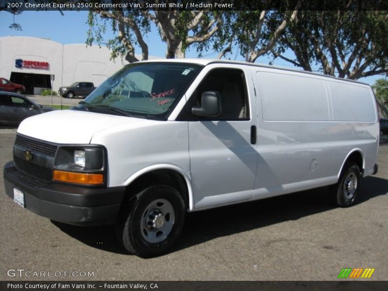 Summit White / Medium Pewter 2007 Chevrolet Express 2500 Commercial Van