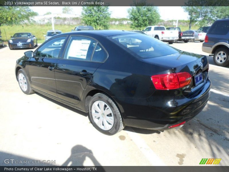 Black Uni / Cornsilk Beige 2013 Volkswagen Jetta SE Sedan