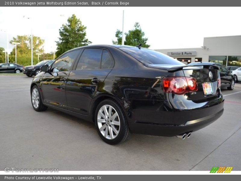Black / Cornsilk Beige 2010 Volkswagen Jetta Wolfsburg Edition Sedan