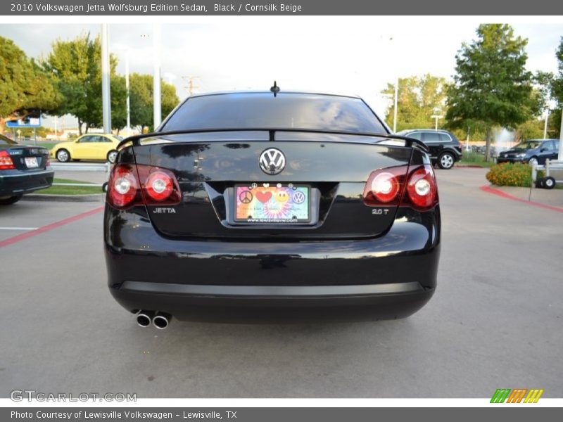 Black / Cornsilk Beige 2010 Volkswagen Jetta Wolfsburg Edition Sedan