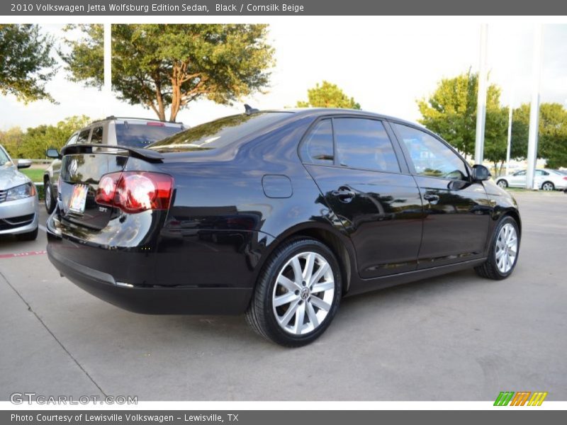 Black / Cornsilk Beige 2010 Volkswagen Jetta Wolfsburg Edition Sedan