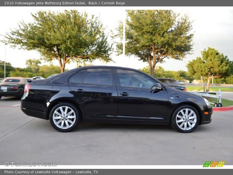 Black / Cornsilk Beige 2010 Volkswagen Jetta Wolfsburg Edition Sedan