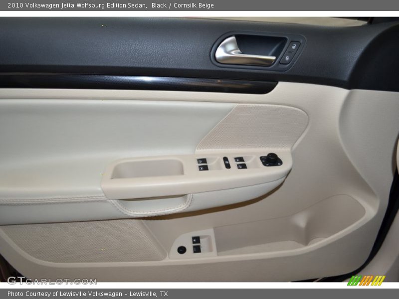 Black / Cornsilk Beige 2010 Volkswagen Jetta Wolfsburg Edition Sedan