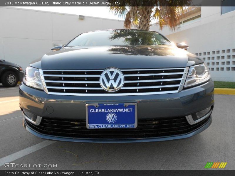 Island Gray Metallic / Desert Beige/Black 2013 Volkswagen CC Lux