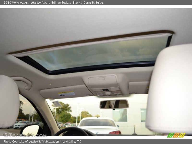 Black / Cornsilk Beige 2010 Volkswagen Jetta Wolfsburg Edition Sedan