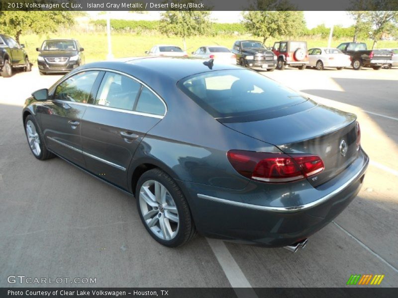 Island Gray Metallic / Desert Beige/Black 2013 Volkswagen CC Lux