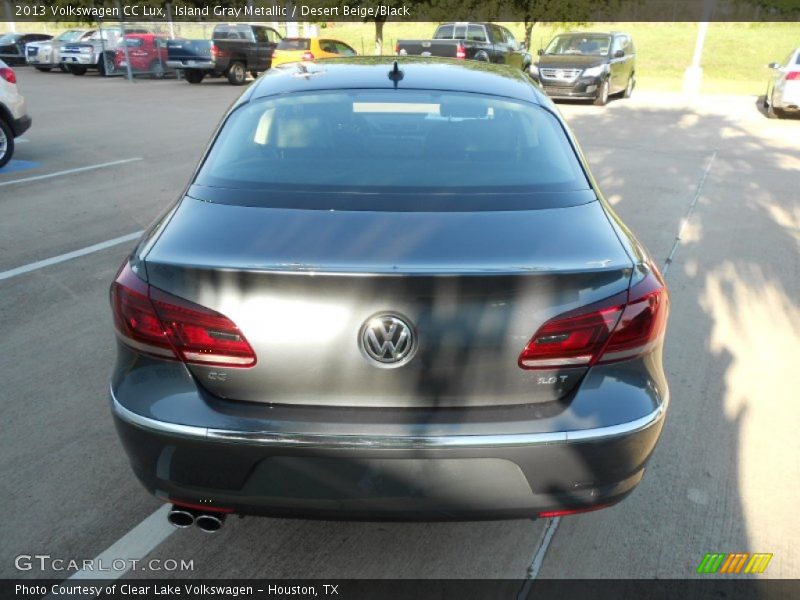 Island Gray Metallic / Desert Beige/Black 2013 Volkswagen CC Lux