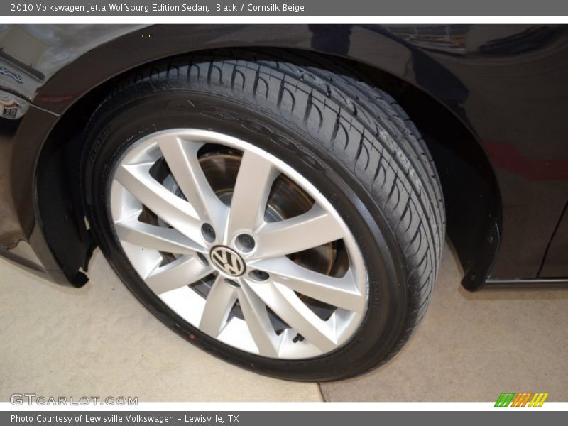 Black / Cornsilk Beige 2010 Volkswagen Jetta Wolfsburg Edition Sedan
