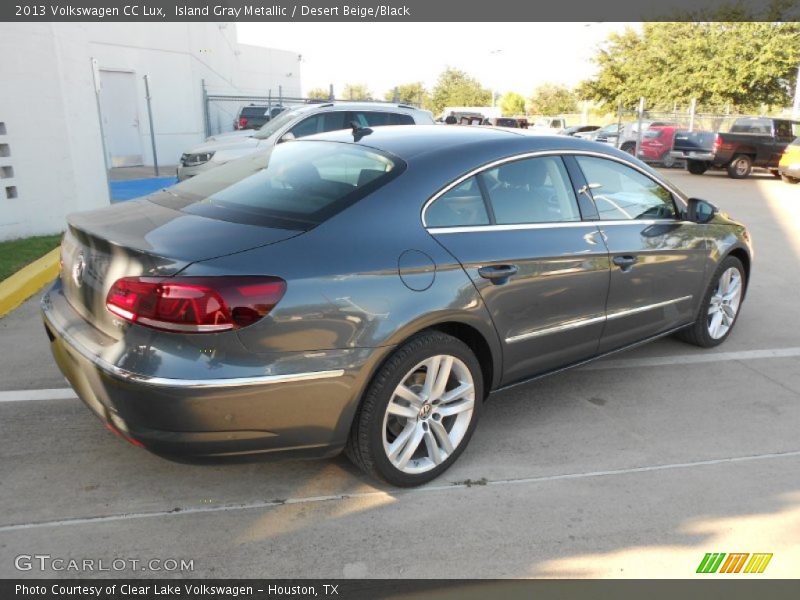 Island Gray Metallic / Desert Beige/Black 2013 Volkswagen CC Lux
