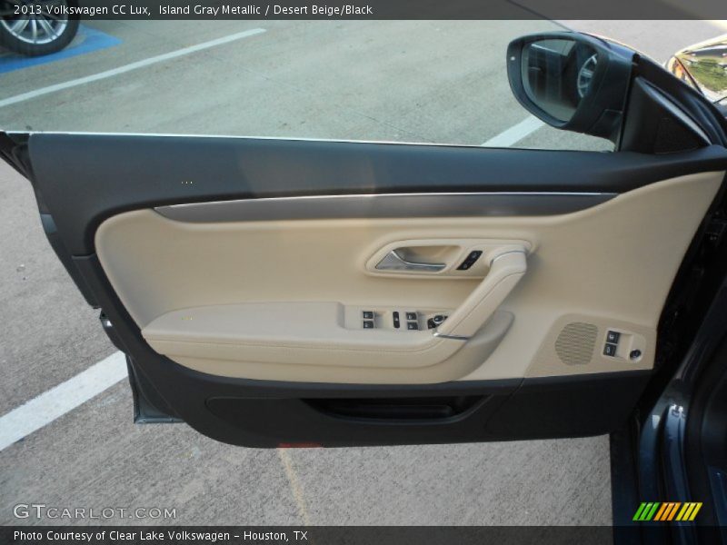 Island Gray Metallic / Desert Beige/Black 2013 Volkswagen CC Lux