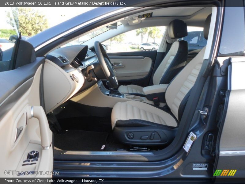 Island Gray Metallic / Desert Beige/Black 2013 Volkswagen CC Lux