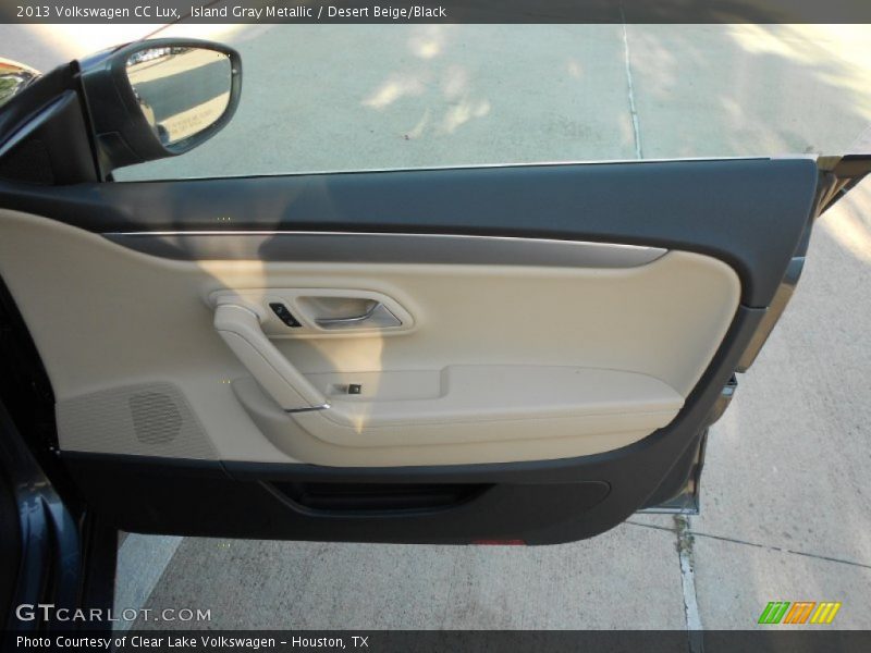 Island Gray Metallic / Desert Beige/Black 2013 Volkswagen CC Lux