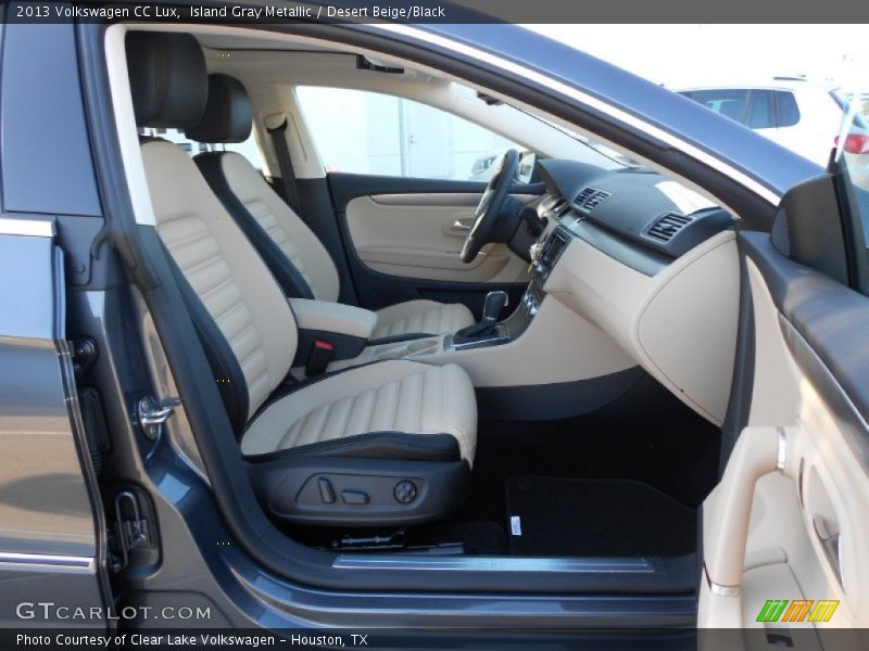 Island Gray Metallic / Desert Beige/Black 2013 Volkswagen CC Lux