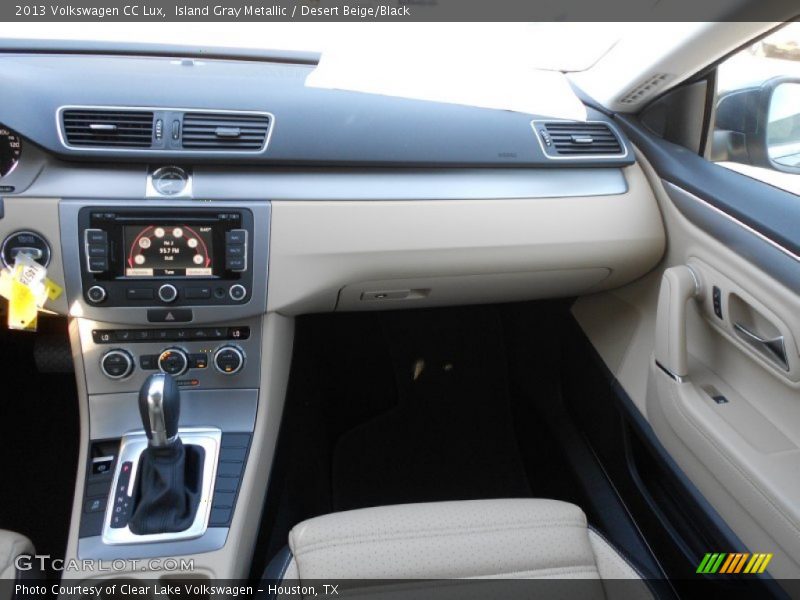 Island Gray Metallic / Desert Beige/Black 2013 Volkswagen CC Lux