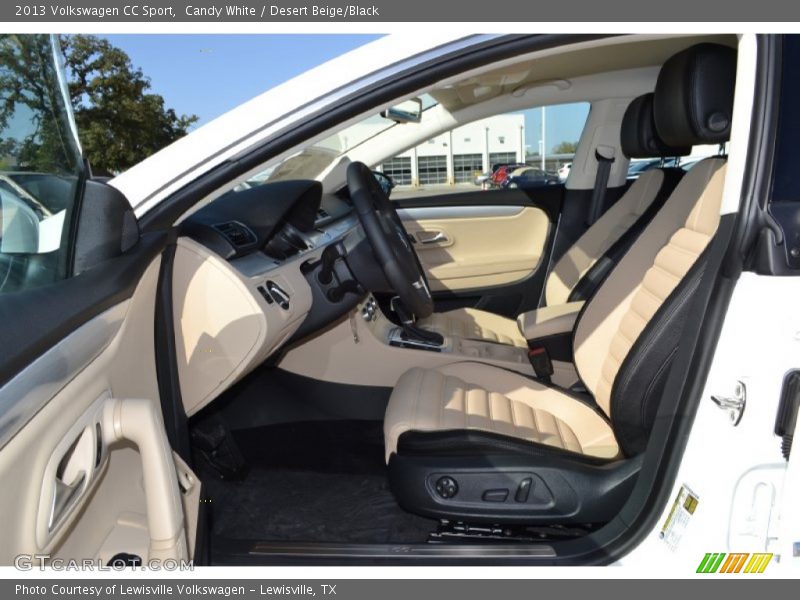 Candy White / Desert Beige/Black 2013 Volkswagen CC Sport