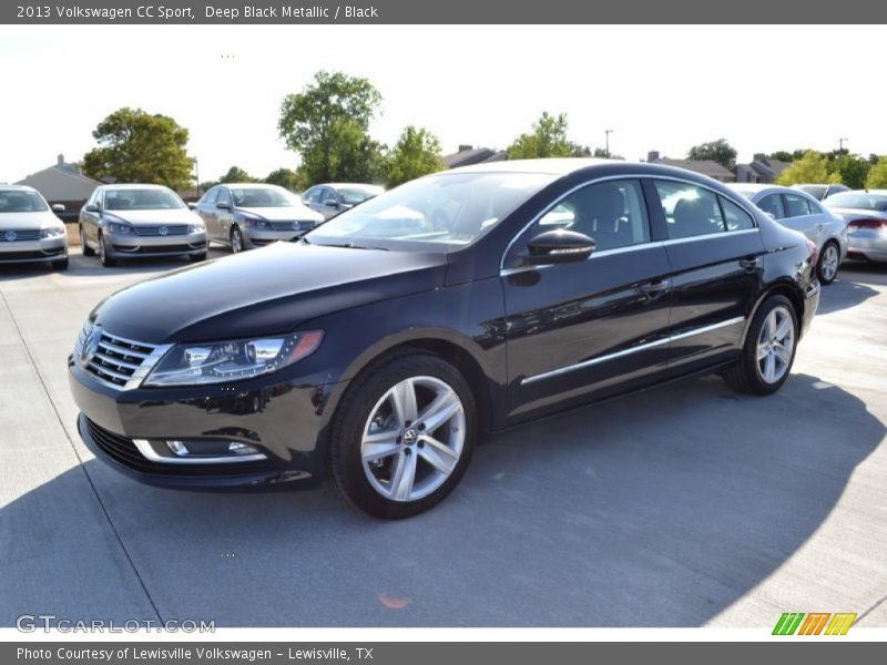 Deep Black Metallic / Black 2013 Volkswagen CC Sport