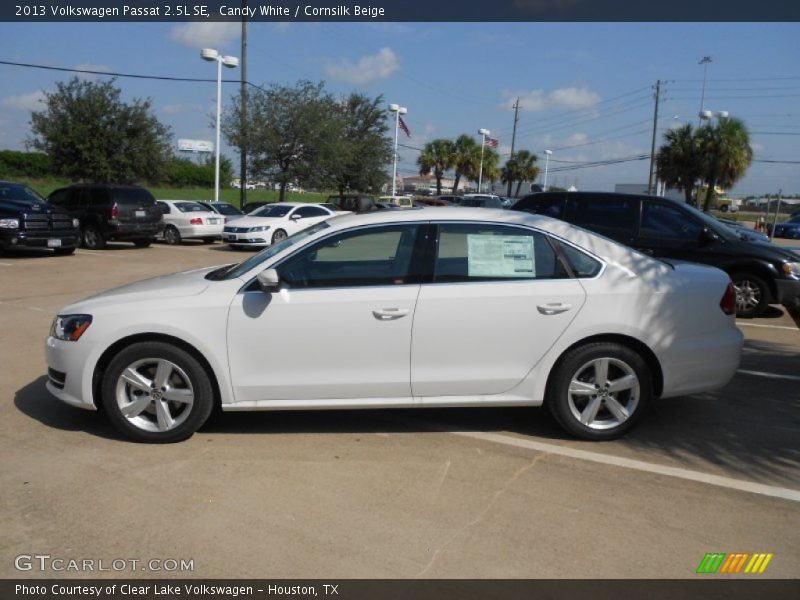 Candy White / Cornsilk Beige 2013 Volkswagen Passat 2.5L SE