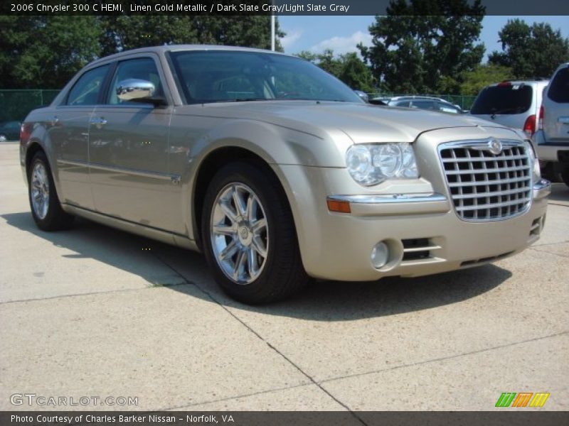 Linen Gold Metallic / Dark Slate Gray/Light Slate Gray 2006 Chrysler 300 C HEMI