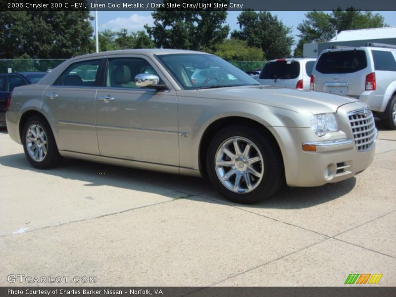 Linen Gold Metallic / Dark Slate Gray/Light Slate Gray 2006 Chrysler 300 C HEMI