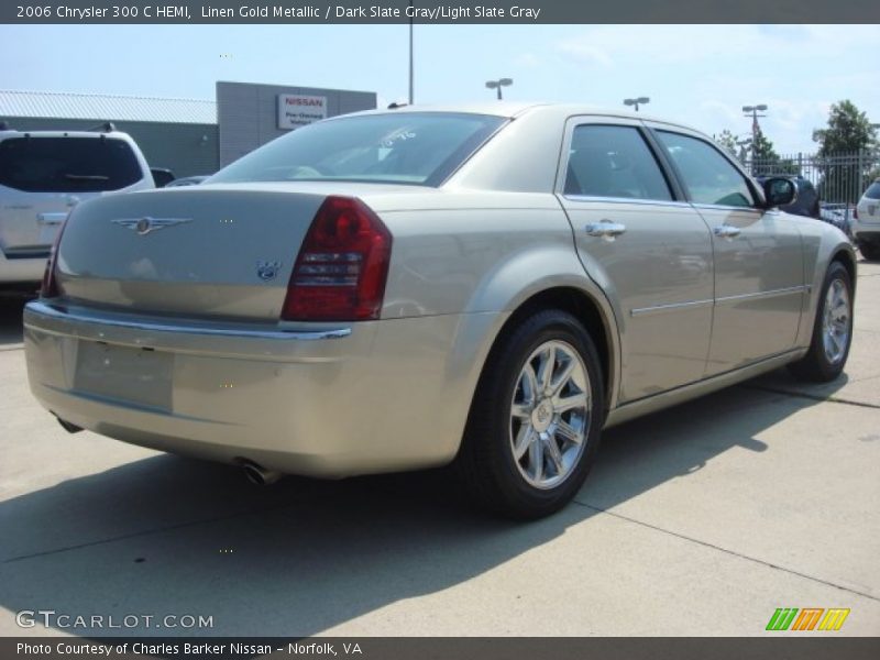 Linen Gold Metallic / Dark Slate Gray/Light Slate Gray 2006 Chrysler 300 C HEMI