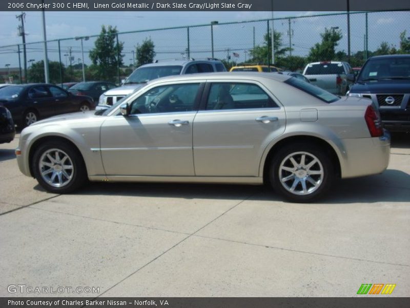 Linen Gold Metallic / Dark Slate Gray/Light Slate Gray 2006 Chrysler 300 C HEMI