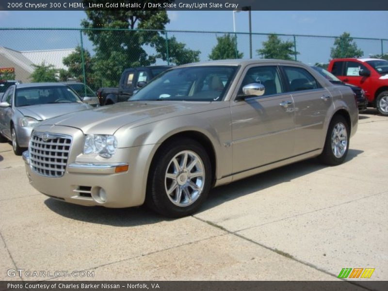 Linen Gold Metallic / Dark Slate Gray/Light Slate Gray 2006 Chrysler 300 C HEMI