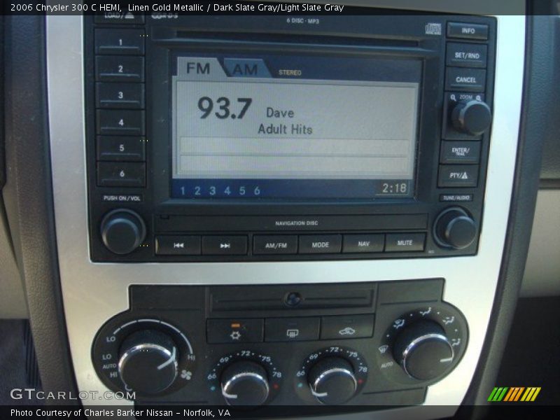 Linen Gold Metallic / Dark Slate Gray/Light Slate Gray 2006 Chrysler 300 C HEMI