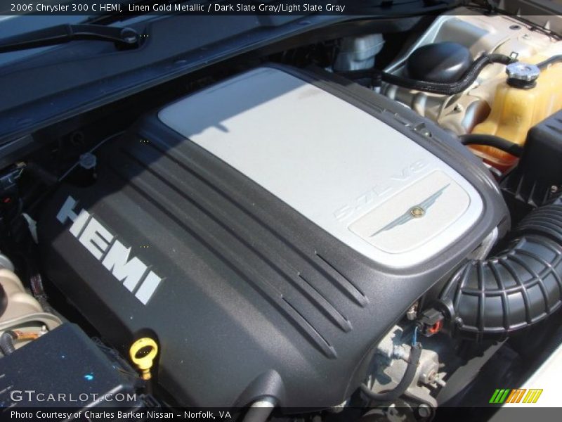 Linen Gold Metallic / Dark Slate Gray/Light Slate Gray 2006 Chrysler 300 C HEMI
