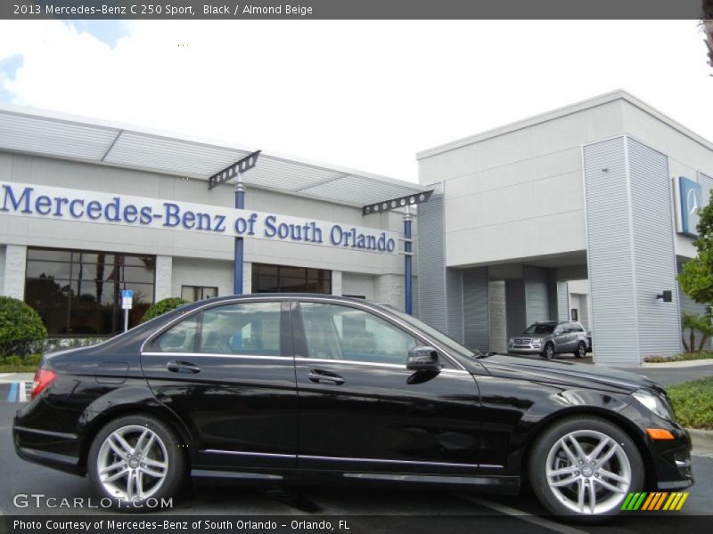 Black / Almond Beige 2013 Mercedes-Benz C 250 Sport