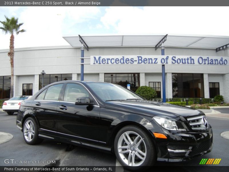 Black / Almond Beige 2013 Mercedes-Benz C 250 Sport