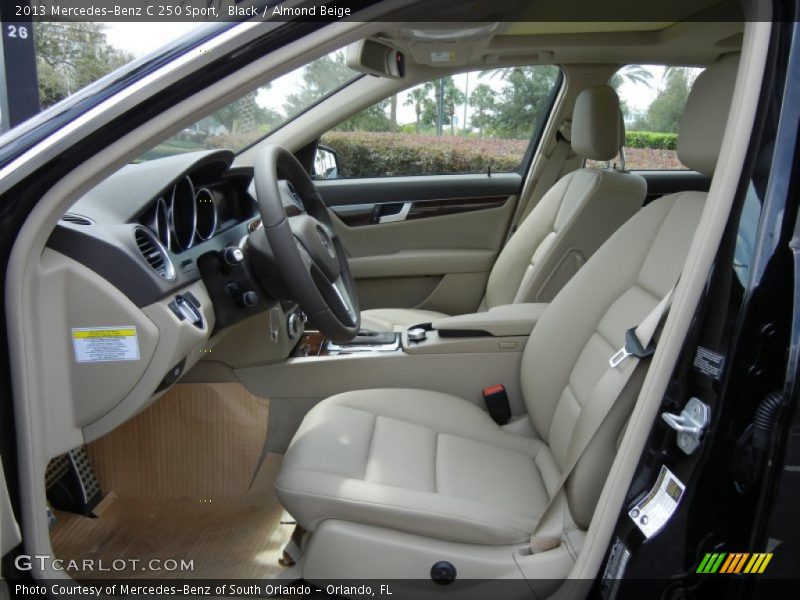 Black / Almond Beige 2013 Mercedes-Benz C 250 Sport