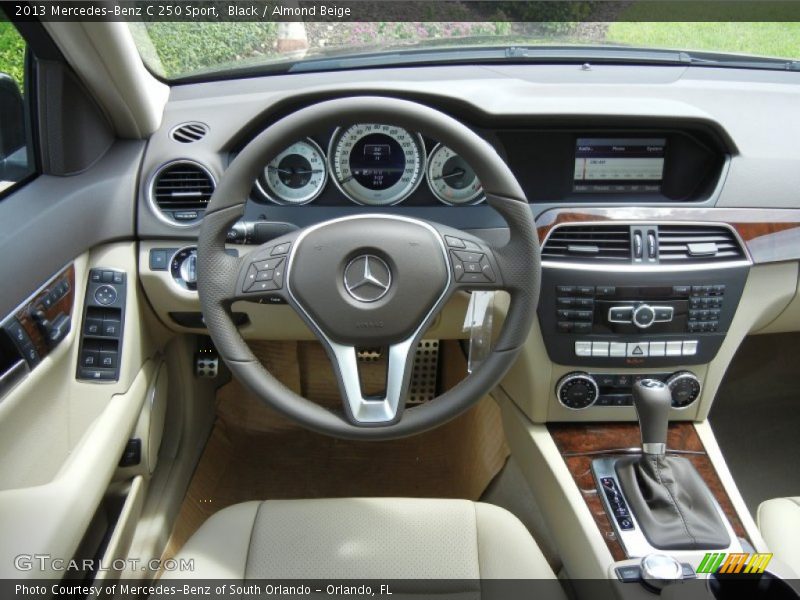 Black / Almond Beige 2013 Mercedes-Benz C 250 Sport