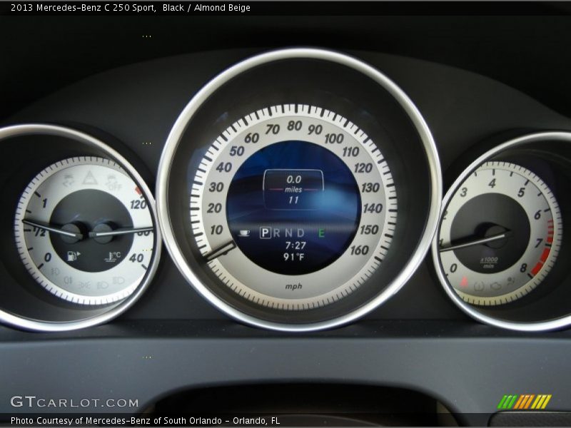 Black / Almond Beige 2013 Mercedes-Benz C 250 Sport