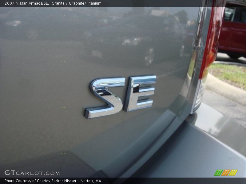 Granite / Graphite/Titanium 2007 Nissan Armada SE
