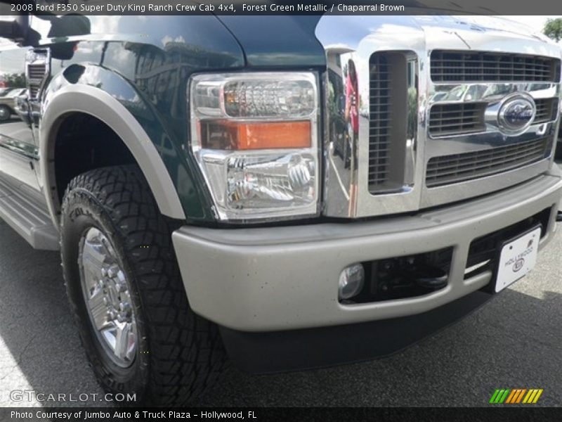 Forest Green Metallic / Chaparral Brown 2008 Ford F350 Super Duty King Ranch Crew Cab 4x4