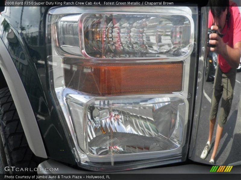Forest Green Metallic / Chaparral Brown 2008 Ford F350 Super Duty King Ranch Crew Cab 4x4