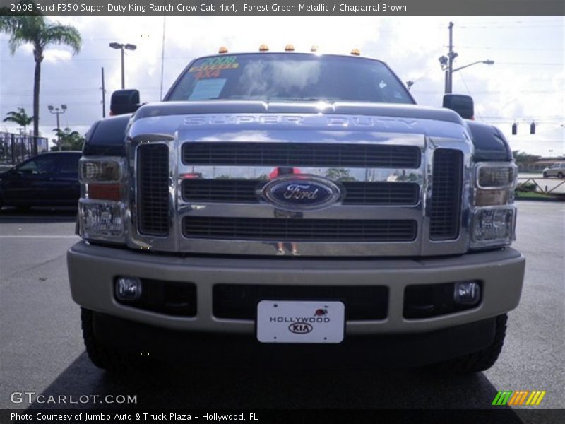 Forest Green Metallic / Chaparral Brown 2008 Ford F350 Super Duty King Ranch Crew Cab 4x4