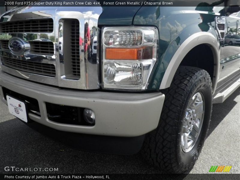 Forest Green Metallic / Chaparral Brown 2008 Ford F350 Super Duty King Ranch Crew Cab 4x4