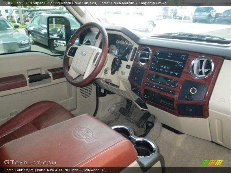 Forest Green Metallic / Chaparral Brown 2008 Ford F350 Super Duty King Ranch Crew Cab 4x4