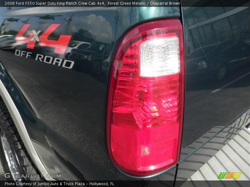 Forest Green Metallic / Chaparral Brown 2008 Ford F350 Super Duty King Ranch Crew Cab 4x4