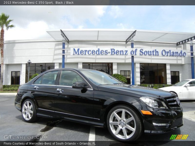Black / Black 2013 Mercedes-Benz C 350 Sport